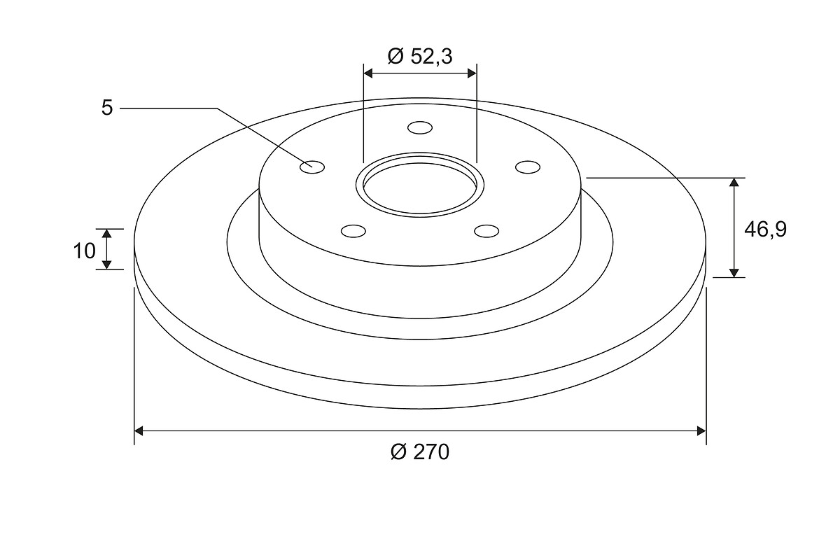 BRAKE DISC X1 WITH BRG REN MEG 2